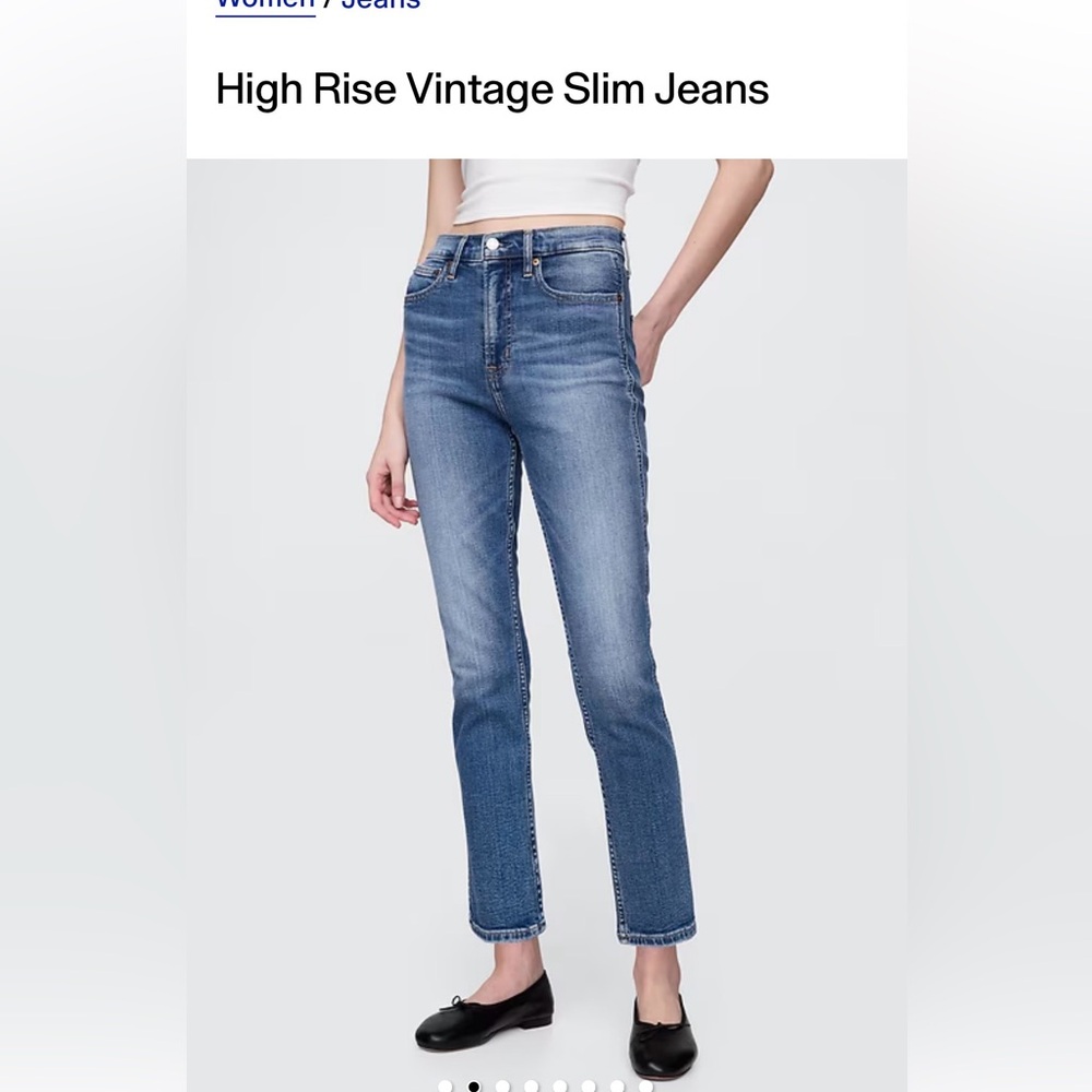 GAP Blue Straight Leg Jeans